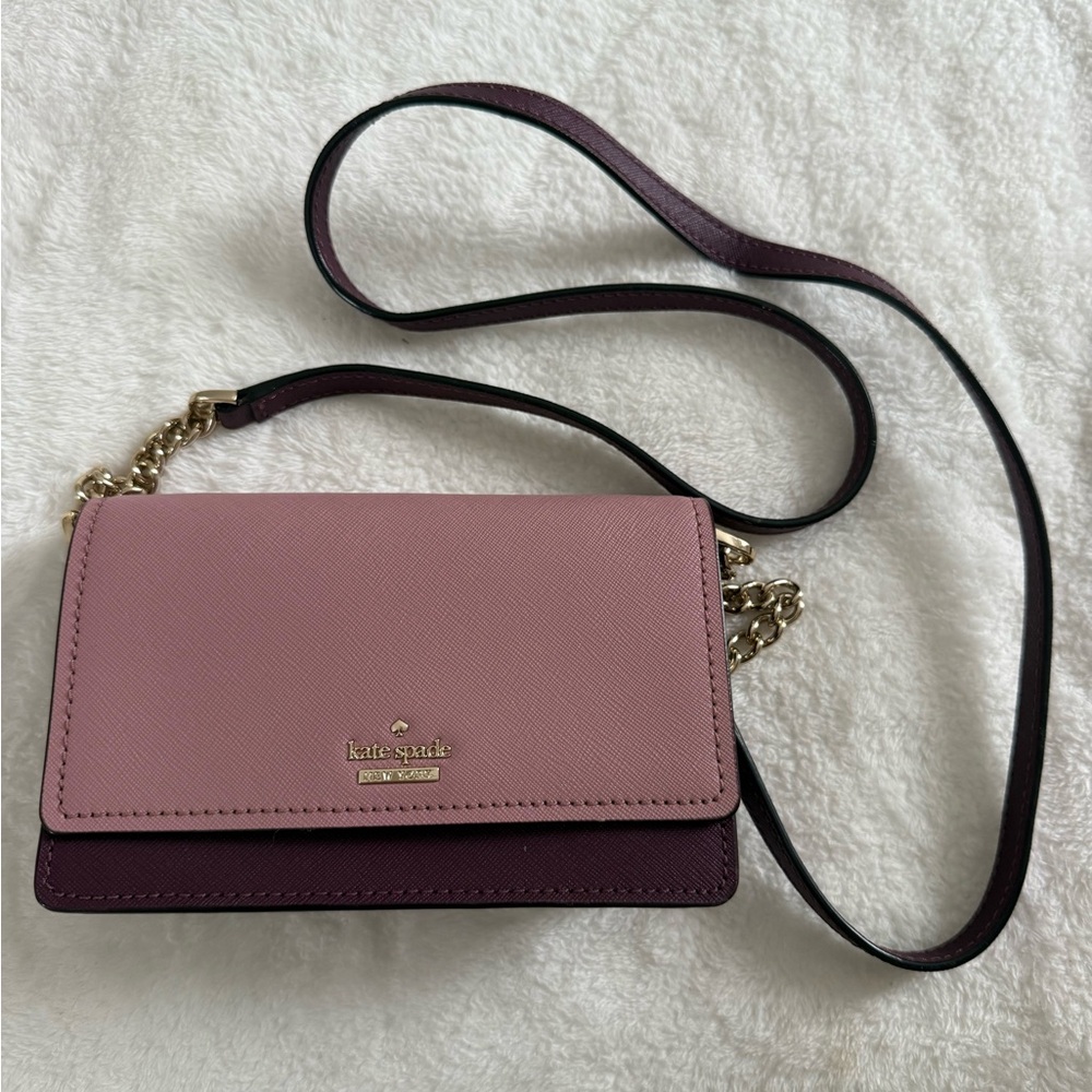 Kate Spade Two-Tone Pink and Purple Crossbody Bag